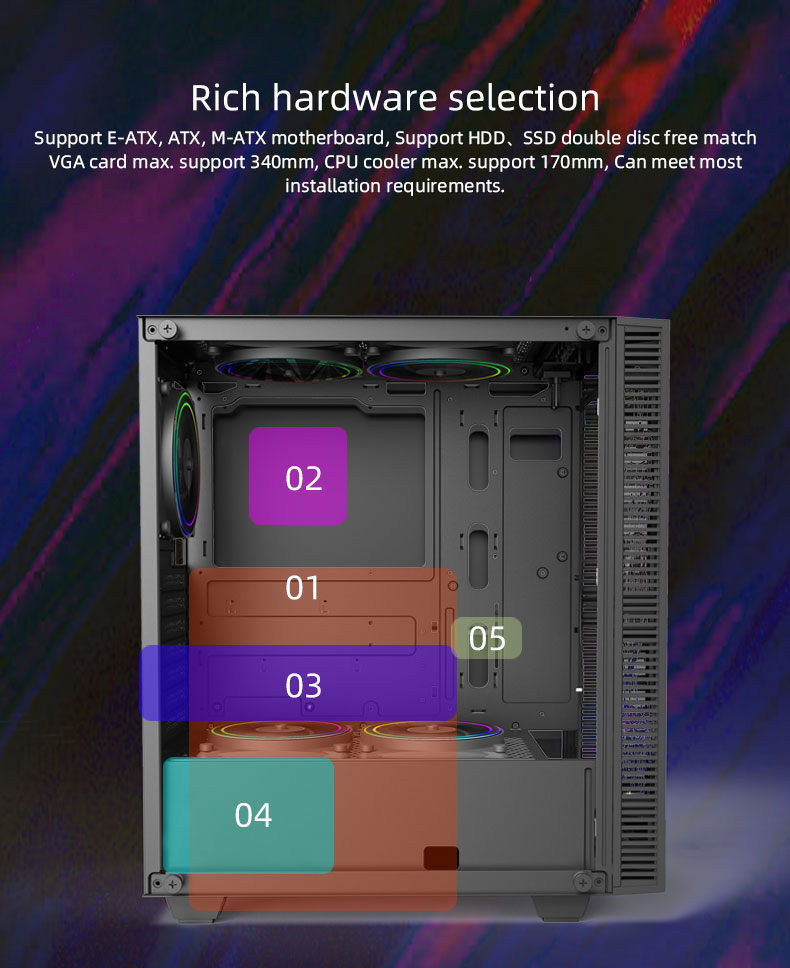 Gamemax RockStar 2 Black Gaming Computer Case
